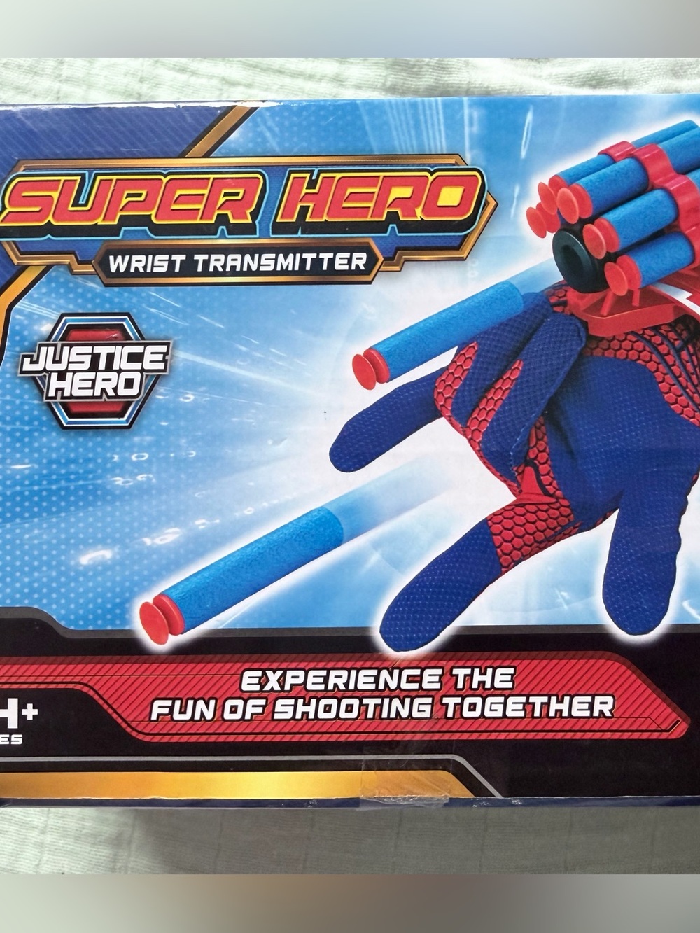 Super Hero Wrist Transmitter Foam Dart Set - Blue and Red